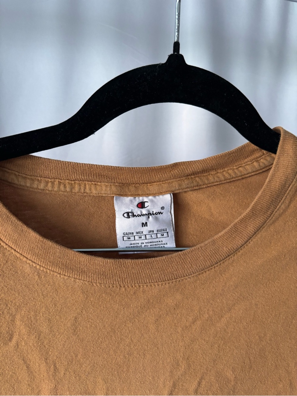 Champion Men's Short-Sleeve Crewneck T-Shirt — Rust - Picture 3 of 4